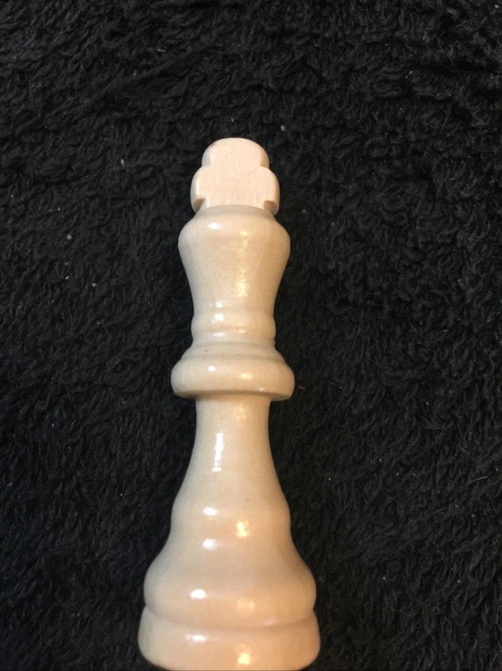Vintage Tan King Chess Solid Staunton Replacement Piece 2.50” - Image 1 of 1