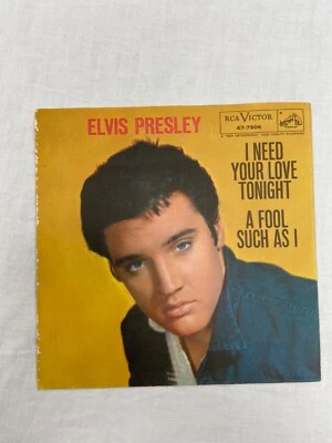 Elvis Presley - I Need Your Love Tonight -  Picture Sleeve - Pic Sleeve Only PS - Image 1 of 2