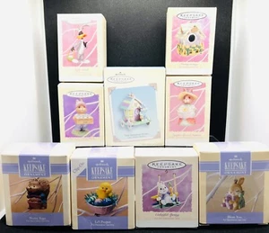(9) Easter Collection Hallmark Ornaments Bunny Daffy Crayon Ed Seale Parade Clip - Picture 1 of 6