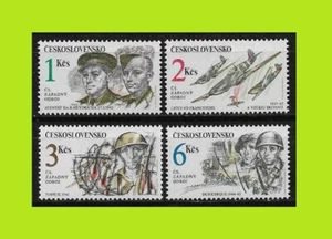Checoslovaquia 1992 Segunda Guerra Mundial - Serie completa 4 estampillas - MNH - Imagen 1 de 1