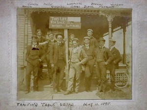 11 de mayo de 1898 "escuadrón de mesa de entrenamiento" firmado por escuadrón/lote a la venta con ganga - Imagen 1 de 8