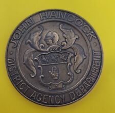 Vintage John Hancock District Agency Department Collectible Metal Coin RARE 