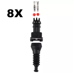 Estilo EV1 Inyector de Combustible Engarce Conexiones Sellos Climáticos Botas de Goma X8 - Imagen 1 de 7