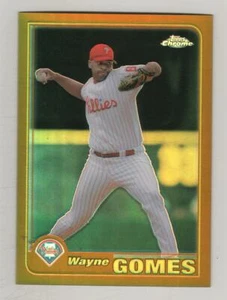 2001 Topps Chrome Gold Retrofractor #498 Wayne Gomes Philadelphia Phillies BV$3 - Picture 1 of 1