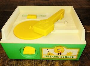 Vintage Sesame Street Music Box Record Player Works NO RECORDS