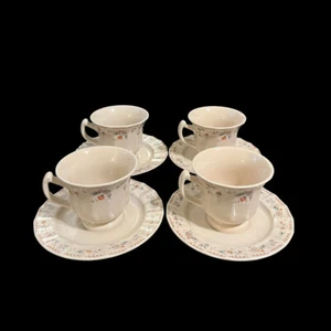 Set Of 4 Mikasa Country English ARISTOCRAT JM907 Tea Cup & Saucer Set Japan - Picture 1 of 9