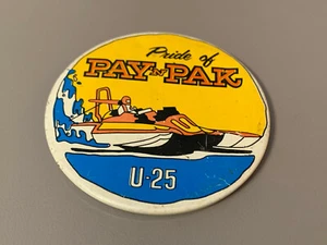 "BOTÓN PIN DE HIDROAVIÓN DE COLECCIÓN Pride of PAY 'n PAK RACING TEAM U-25 3" - Imagen 1 de 3