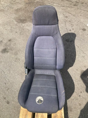 Mazda Miata MX-5 NA 1990-1993 delantero derecho lado del pasajero asiento de tela negro OEM Foto 1 de 4