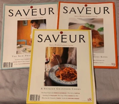 Saveur Magazine Rare Edition’s ~ No. 18, 19, 20,  ~ 3 Issues ~ Gourmet Cooking - Image 1 of 4