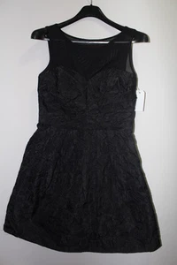NEW Decode 1.8 Women's BLACK Size 8 illusion Fit and Flare Sleeveless Dress $179 - Picture 1 of 6