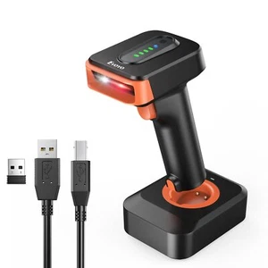 lecteurs de Code Barre 1D QR 2D 3 en 1 Bluetooth & USB Wired & Scanner Code B... - Photo 1/7
