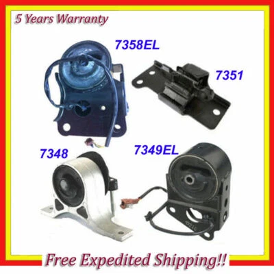 Engine Motor & Trans Mount Set 4 For 04-06 Nissan Maxima 3.5 Auto w/ Sensor M008 - Image 1 of 4