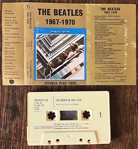 THE BEATLES 1967-1970 AUDIO CASSETTE TAPE Double Play Tape *Black Text* RARE UK - Picture 1 of 8