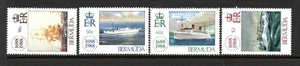 BERMUDA MNH 1988 SG566-569 300TH ANV OF LLOYD'S OF LONDON - Bild 1 von 1