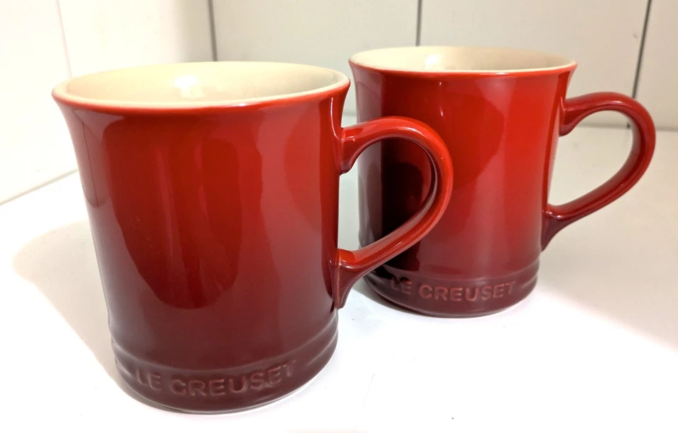 Juego de tazas de café de gres Le Creuset 2ea 14 oz tazas NUEVO Foto 1 de 4