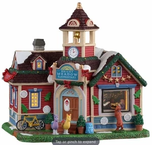 Lemax Bright Meadow Elementary School 15766 Lighted Building Brand New - Picture 1 of 3