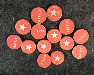 Fortress America MB RED Markers Replacement Game Parts QTY 14.......... (SB5) - Image 1 of 4