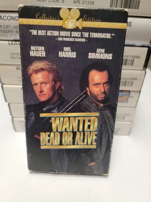 Wanted Dead Or Alive VHS 1987 Rutger Hauer Gene Simmons *BUY 2 GET 1 FREE* - Image 1 of 2