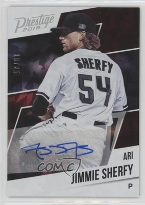 2018 Panini Chronicles Xtra Points Holo Silver /25 Jimmie Sherfy Rookie Auto RC - Image 1 of 2