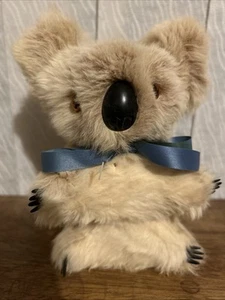 Vintage 7” Australian Koala Plush soft Toy with Real Kangaroo Fur 1970s Souvenir - Picture 1 of 1