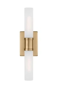 Visual Comfort Keaton 2 Light 20" Wide Bath Bar Frosted Glass Shades 4565002-848 - Picture 1 of 3