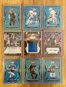 Detroit Lions 2024 Obsidian BLUE Color Match Set (9) - 3 AUTOS - Picture 1 of 11