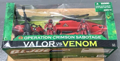 GI Joe Valor vs Venom Cobra Operation Crimson Sabotage Novo ISB K. B. Brinquedos 2004 - Imagem 1 de 4