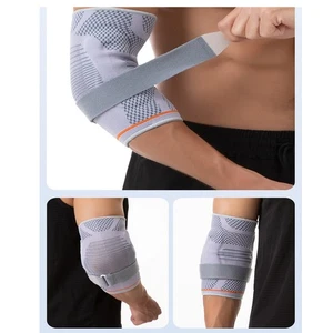 2 PCS Arm Sleeve Basketball Sports Silicone Compression Elbow Protection Support - Picture 1 of 10