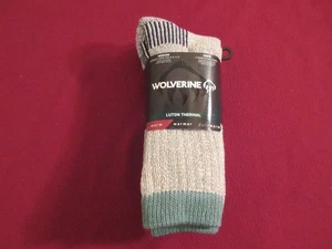 Wolverine Women's Crew Luton Thermal socks 2 pair Sz Medium New - Picture 1 of 9