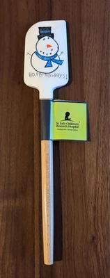 WILLIAM-SONOMA SPATULA 2016 ST. JUDE CHILDRENS HOSPITAL SNOWMAN HAPPY HOLIDAYS - Image 1 of 4