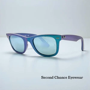 Ray-Ban RB2140 Wayfarer Cosmo Collection Mercury Blue Iridescent 50-22 - Picture 1 of 15
