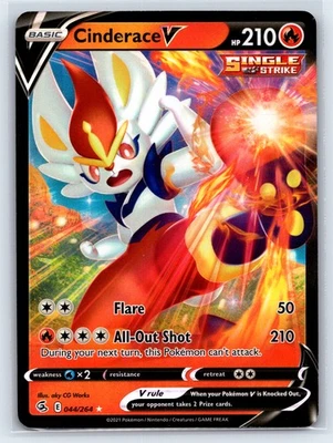 Cinderace V (44) 044/264 - SWSH08: Fusion Strike - Ultra Rare - Image 1 of 2