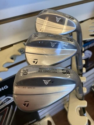 Nuevo juego de cuñas satinadas Taylor Made MG5 50, 54, 58 grados Dynamic Gold Tour edición 115 Foto 1 de 4