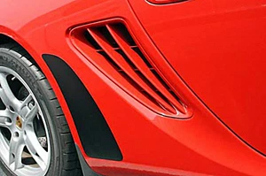 BLACK stoneguards for Porsche Boxster Cayman - 2 piece stone guard set - Picture 1 of 1