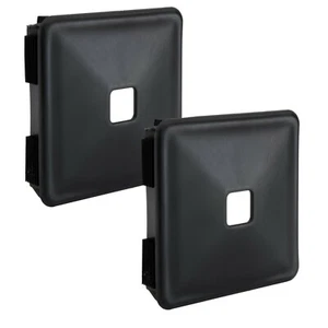 4" Rubber Bumper Plug End Cap Cover 2 Pack For RVs And Camper Trailers In Black - Picture 1 of 8