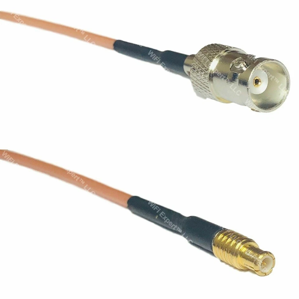 USA-CA RG316 BNC FEMALE to MCX MALE Coaxial RF Pigtail Cable - Image 1 of 1