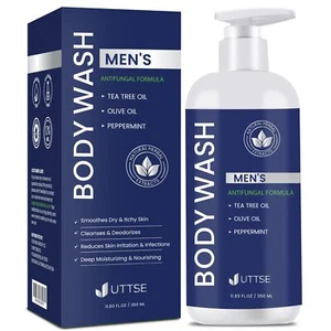 Tea Tree Body Wash: Antifungal Soap for Men - Eliminates Body Odors & Skin Irrit - Picture 1 of 1