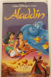 VHS Aladdin ©1993 Disney Classic Scott Weninger Robin Williams Linda Laken G - Picture 1 of 2