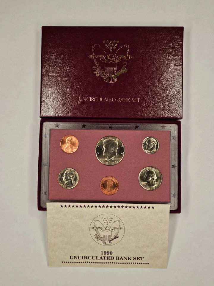 1990-P Uncirculated Bank Set Box-COA - Image 1 of 1