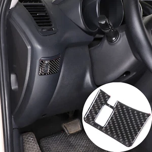 Car Headlight Switch Frame Trim Carbon Fiber Cover Kit For Kia Soul 2009-2013 - Picture 1 of 21