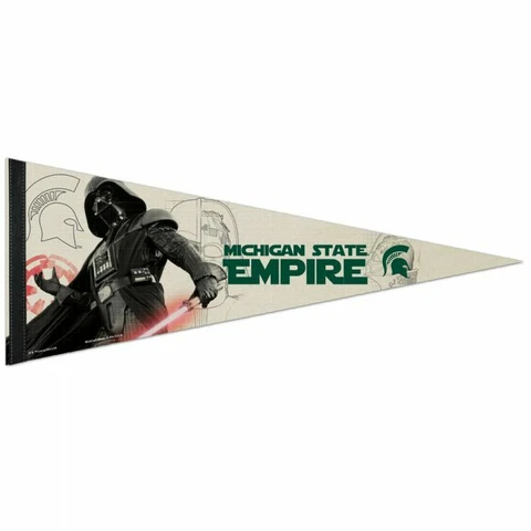 MICHIGAN STATE SPARTANS STAR WARS DARTH VADER PREMIUM PENNANT 12"X30" BANNER Cover