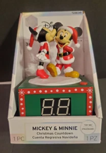 Mickey Mouse y Minnie Mouse Cuenta Regresiva de Mesa para Reloj de Navidad - Imagen 1 de 6