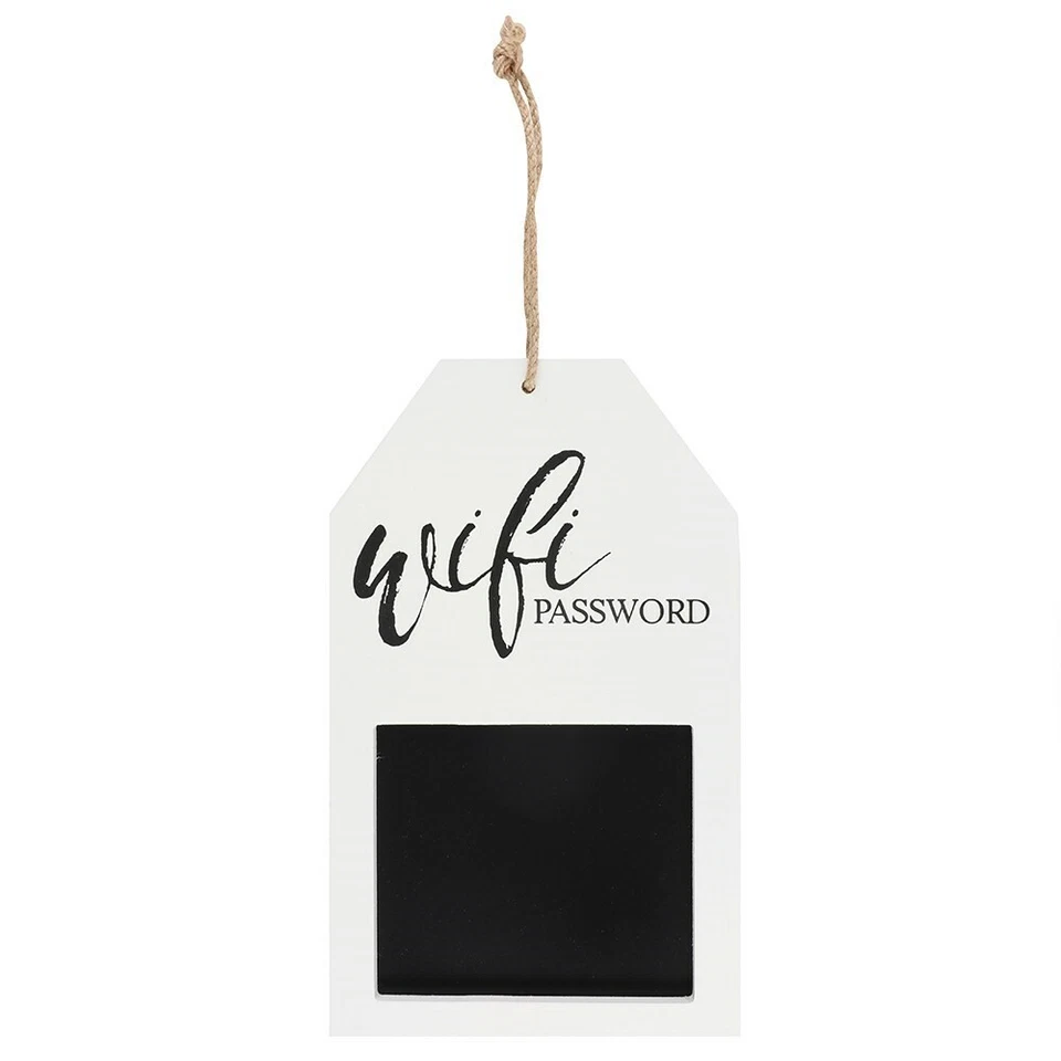 Wifi Password Hanging Chalkboard Plaque - Image 1 of 1