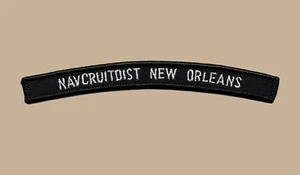 US Navy Recruiting District New Orleans NAVCRUITDIST UIM scheda dondolo spalla - Foto 1 di 1