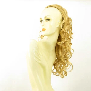 DT Half wig HairPiece extensions curly long light golden blond 22.8 REF 16/lg26 - Picture 1 of 6