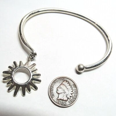 Brazalete Brazalete Plata Esterlina Círculo de Amigos Dije Sol 17.5gr Foto 1 de 4