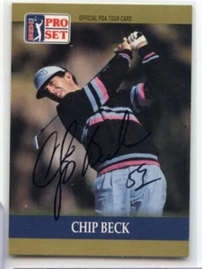 Chip Beck signed autographed AUTO 1990 Pro Set PGA Golf Card #64 - Imagen 1 de 1