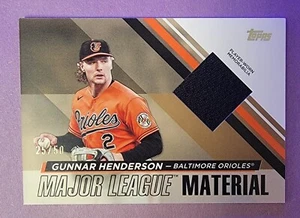 Gunnar Henderson 2024 Topps Series 1 Major League Material GOLD /50 Orioles - Picture 1 of 2