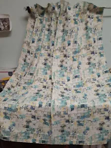 Vintage Drape & Second Drape Unfinished-"Word Game" by Gabriella-Cotton - Picture 1 of 11