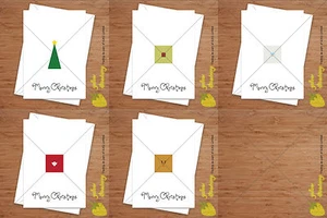 Minimalistische Weihnachtskarten - Design und Packgröße selbst auswählen - Bild 1 von 18